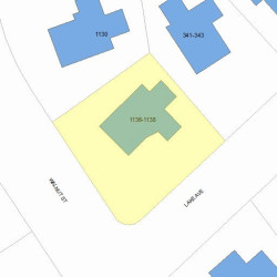 1138 Walnut St, Newton MA 02461-1261 plot plan