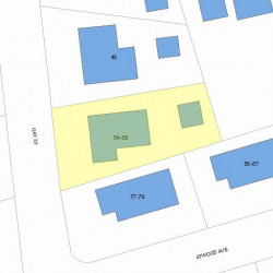 56 Gay St, Newton MA 02460-2247 plot plan