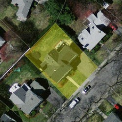 88 Fessenden St, Newton MA  02460-1120 aerial view