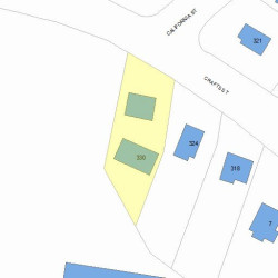 330 Crafts St, Newton MA  02460-1141 plot plan