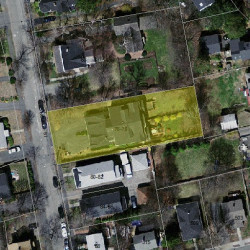 78 Bourne St, Newton MA  02466-1722 aerial view