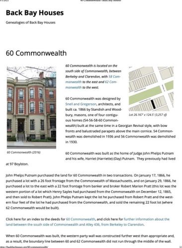 60 Commonwealth Ave, Boston MA  exterior