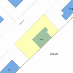 82 Louise Rd, Boston MA  02467-1914 plot plan