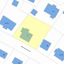 47 Newtonville Ave, Newton MA 02458-1900 plot plan