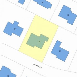 29 Levbert Rd, Newton MA  02459-3008 plot plan