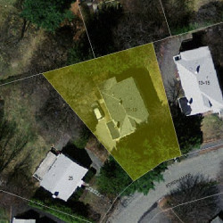17 Fordham Rd, Newton MA 02465-1206 aerial view