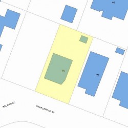 79 Charlemont St, Newton MA 02461-1909 plot plan