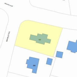 188 Franklin St, Newton MA  02458-2415 plot plan
