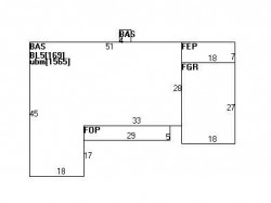 352 Brookline St, Newton MA  02459-3137 floor plan