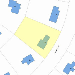 35 Wiswall Rd, Newton MA 02459-3535 plot plan