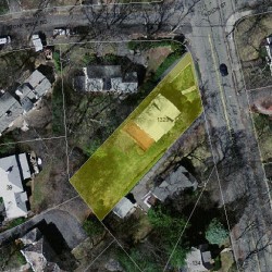 1329 Walnut St, Newton MA  02461-1852 aerial view