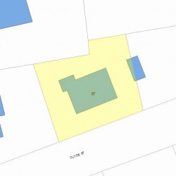 67 Clyde St, Newton MA 02460-2251 plot plan