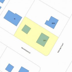2061 Washington St, Newton MA 02462-1605 plot plan