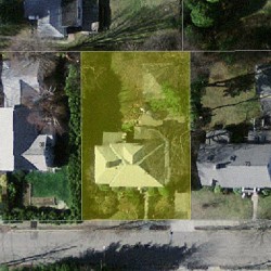 79 Elmore St, Newton MA  02459-1137 aerial view