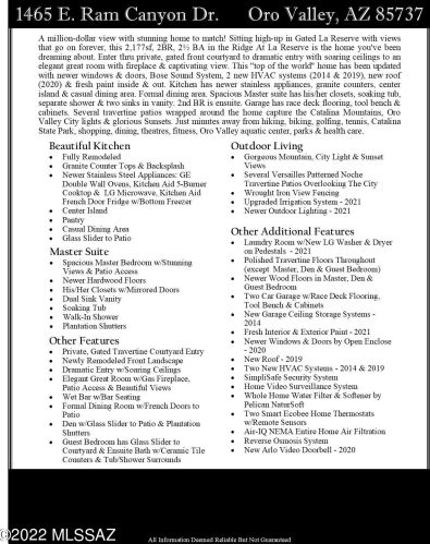 1465 Ram Cyn Dr, Tucson AZ 85737-9295 exterior