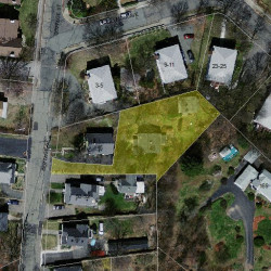 48 Cottage St, Newton MA 02464-1252 aerial view