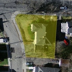 350 Ward St, Newton MA  02459-1216 aerial view