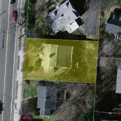 112 Winchester St, Newton MA  02461-2130 aerial view