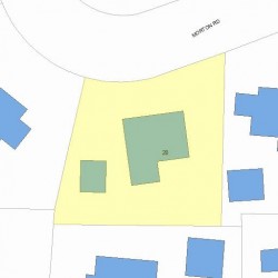 20 Morton Rd, Newton MA 02459-1044 plot plan