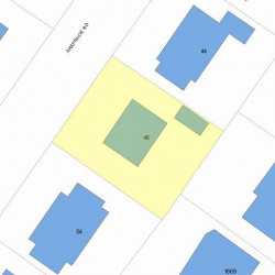 48 Arapahoe Rd, Newton MA 02465-2203 plot plan