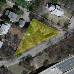 81 Evergreen Ave, Newton MA  02466-1744 aerial view