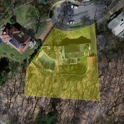 98 Crofton Rd, Newton MA  02468-2115 aerial view