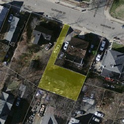 72 Gardner St, Newton MA  02458-1405 aerial view