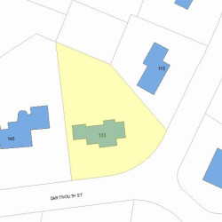 133 Dartmouth St, Newton MA 02465-2835 plot plan