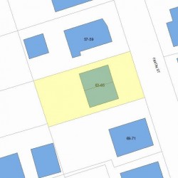 63 Faxon St, Newton MA 02458-1034 plot plan