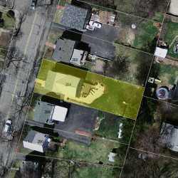 284 Cherry St, Newton MA 02465-1605 aerial view