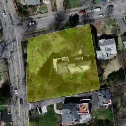 152 Chestnut St, Newton MA 02465-2711 aerial view