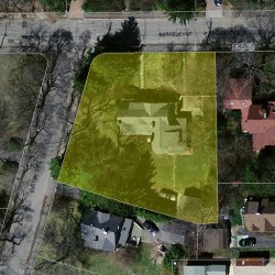 66 Berkeley St, Newton MA 02465-2617 aerial view