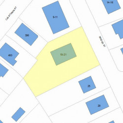 19 Bridge St, Newton MA 02458-1102 plot plan