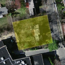 61 Boulevard Rd, Newton MA  02459-1203 aerial view