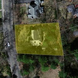 522 Chestnut St, Newton MA  02468-1206 aerial view