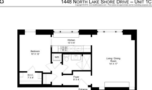 1448 Lake Shore Dr, Chicago IL  60605-2827 exterior