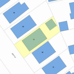 64 Eddy St, Newton MA 02465-2134 plot plan