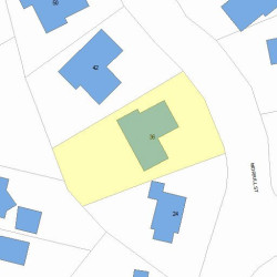 36 Morrill St, Newton MA 02465-1361 plot plan