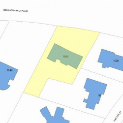 1540 Commonwealth Ave, Newton MA 02465-2806 plot plan