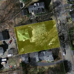 11 Chester St, Newton MA  02461-1415 aerial view