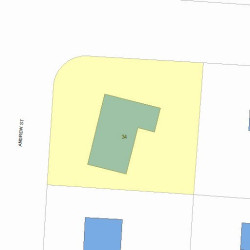 34 Andrew St, Newton MA 02461-2103 plot plan