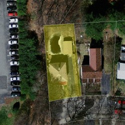 41 Champa St, Newton MA  02464-1224 aerial view