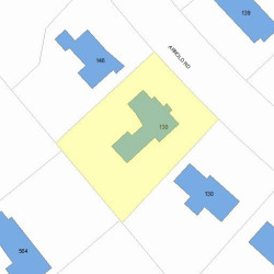138 Arnold Rd, Newton MA 02459-3044 plot plan