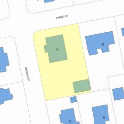 40 Chester St, Newton MA  02461-1434 plot plan