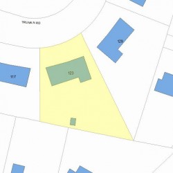 123 Truman Rd, Newton MA 02459-2640 plot plan
