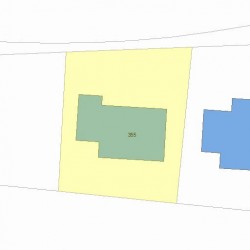 355 California St, Newton MA 02458-1052 plot plan