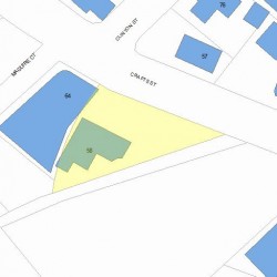 58 Crafts St, Newton MA 02458-1249 plot plan