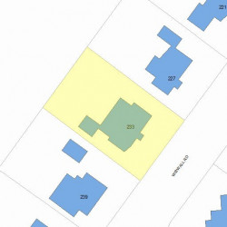 233 Wiswall Rd, Newton MA 02459-3531 plot plan