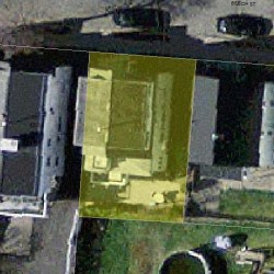 8 Beech St, Newton MA  02458-1026 aerial view