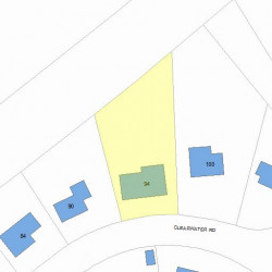 94 Clearwater Rd, Newton MA 02462-1106 plot plan